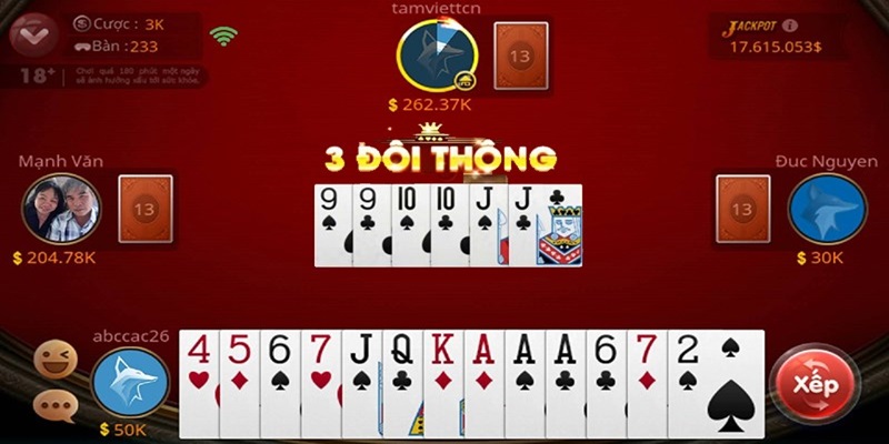 Cách chơi cơ bản của game bài Tiến Lên 789P cho các thành viên